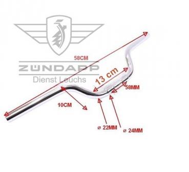 Preview: Zündapp Lenker verdickt und gelocht - 515-13.610 Typ 510 515 516 517